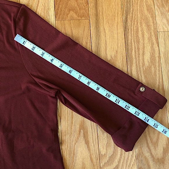 NWT: Burnt Orange Keyhole Blouse w/ Sparkle Charm - Picture 16 of 16